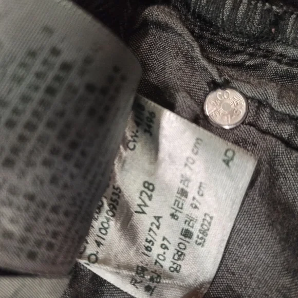 Levis 501 Jean Shorts Womens Size 28 Black Stowaway Distressed Cutoffs - Picture 13 of 16